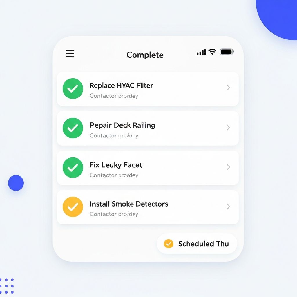 Ready Home Company Project Dashboard showing task status and progress